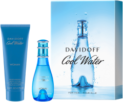 Davidoff Cool Water Woman Set = E.d.T. Nat. Spray 30 ml + Body Lotion 75 ml