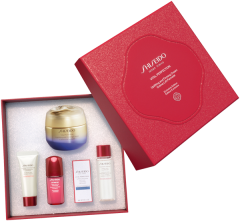 Shiseido Vital Perfection Set = U&F Cream 50 ml + Clar.Cl.Foam 15 ml + T.Softener 30 ml + UTM Conc.10 ml + U&F Eye Cream 3 ml