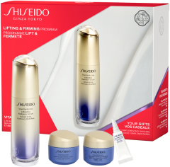 Shiseido Vital Perfection Set = U&F Serum 40 ml + U&F Cream 15 ml + Overn. Treatm. 15 ml + U&F Eye Cream 3 ml