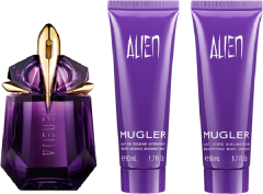 Mugler Alien Xmas Set = E.d.P. Spray 30ml + Body Lotion 50ml + Shower Gel 50ml