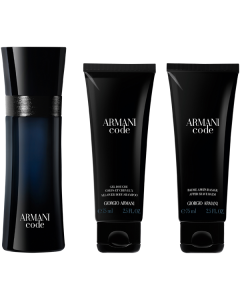 Giorgio Armani Armani Code Pour Homme Set = E.d.T. Nat. Spray 50 ml + Gel Douche 75 ml + Lait pour le Corps 75 ml