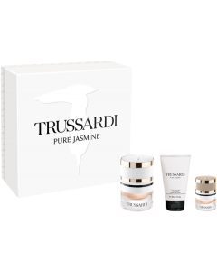 Trussardi Pure Jasmin Life Style Weekend Set = E.d.P. Nat. Spray 30ml + Silk Body Emulsion 30ml + Miniatur 7ml
