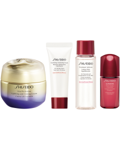 Shiseido Vital Perfection Holiday Kit = U&F Cr. 50ml + D.Prep.Clean. Foam 15ml + D.Prep.Tr. Softener 30ml + UTM PI Concentrate 10ml